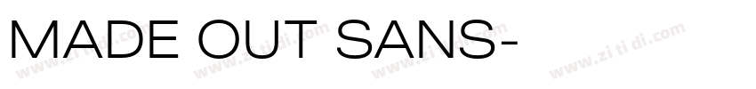 MADE OUT SANS字体转换